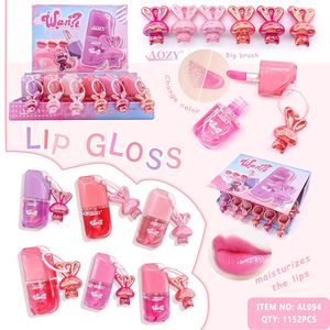 Llavero de Peluche con Forma de Gatito, Brillo Labial que Cambia de Color con la Temperatura, Hidratante, con Cabezal de Brocha Grande, Nuevo Estilo - Product Image 5