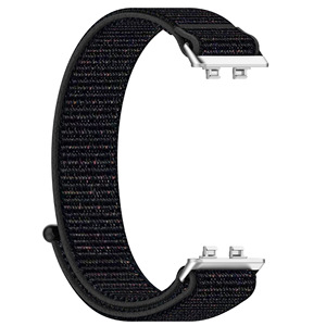 Bracelet de montre en nylon pour <span class=keywords><strong>Huawei</strong></span> <span class=keywords><strong>Band</strong></span> 11 NFC, sangle boucle en nylon avec bande auto-agrippante, bracelet anti-perte - Product Image 1