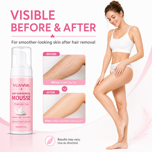 Mousse Depilatorio para Mujer de Marca Privada, <span class=keywords><strong>Crema</strong></span> <span class=keywords><strong>Depilatoria</strong></span> Espumosa sin Aerosol, Depilador Corporal con Urea - Product Image 5