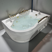 Baignoire jacuzzi moderne OEM, fabrication directe d'usine, acrylique de haute qualité et améliorations en option pour une utilisation à domicile pour 2 personnes