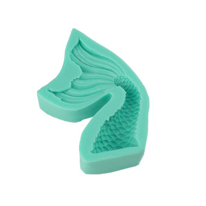 Mermaid Tail Fondant Cake Silicone Mold Green Animal Shape For Themed Party Decorating - Product Image 1