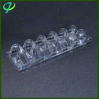Plateau à œufs rectangulaire en PET/PVC transparent thermoformé, personnalisable, écologique, avec 6/8/12/15/30 alvéoles, pour usage domestique, vente en gros