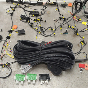 12V açma-kapama anahtarı güç rölesi bıçak sigorta 14AWG LED ışıkları yardımcı ışıklar Bar kablo demeti kiti için motosiklet deniz araba tekne - Product Image 2