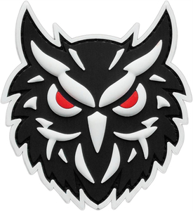 Phim hoạt hình Owl 3D PVC Logo tùy chỉnh dập nổi mềm PVC Velcro các bản vá lỗi cao su TAG cho hat - Product Image 1