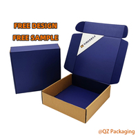 Boîte pliante en carton ondulé personnalisée, fabricant OEM, boîte d'expédition en papier recyclable, emballage avec logo