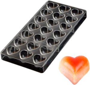 Moule à chocolat triangulaire en polycarbonate, moule à bonbons en plastique 3D stéréoscopique, outils de pâtisserie personnalisés en PC épaissi - Product Image 1