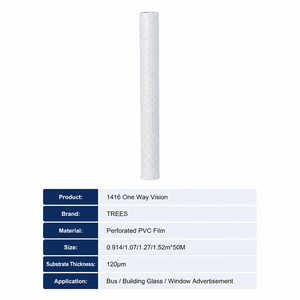 <span class=keywords><strong>Film</strong></span> adhésif micro-perforé brillant pour vitres, autocollant graphique unidirectionnel pour vitres de voiture, idéal pour la promotion - Product Image 4