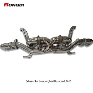 Échappement Catback en acier inoxydable 304 avec soupape à vide pour Lamborghini Huracan LP610/LP580 5.2L V10 Performance Muffler - Product Image 6