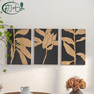 Cuadro Decorativo de Pared Estilo Antiguo con Relieve, Marco Rectangular de Madera Maciza, Grabado Artístico de Naturaleza Muerta para Decoración de Fondo de Sofá - Product Image 5