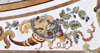 Nouveau Design Style Blanc Sol en Marbre Jet d'Eau Carreaux de Mosaïque Motif de Fleur pour Décoration Panneau Mural