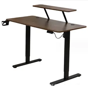 Meja besi Modern kantor tinggi dapat disesuaikan, untuk rumah kantor desain Modular untuk kamar tidur sekolah makan dapur gedung kantor