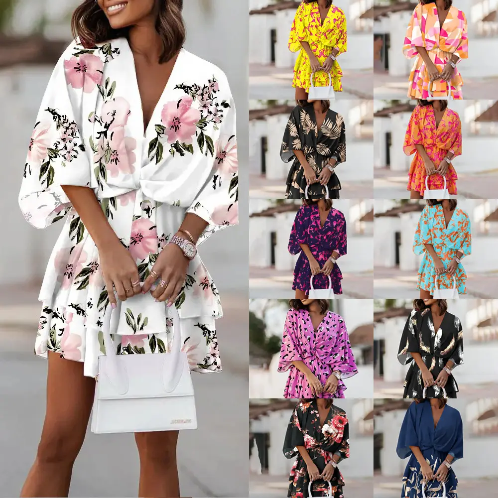 2022 Spring Summer Printed Women's Dress Ethnic Sleeveless Patchwork Long Women Maxi Casual Dresses Clothing