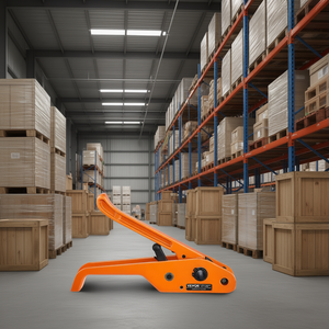 Kit de cerclage Vevor, 328 pieds de cordon tissé, 100 attaches métalliques, tendeur manuel, emballage - Product Image 2