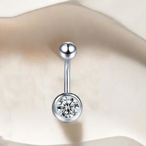 Getta Titanium Body Jewelry ASTM-F136 Anneau de <span class=keywords><strong>nombril</strong></span> <span class=keywords><strong>pour</strong></span> enfants <span class=keywords><strong>Piercing</strong></span> de <span class=keywords><strong>nombril</strong></span> à filetage externe en zircon <span class=keywords><strong>pour</strong></span> le mariage des filles - Product Image 3