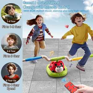 Ensemble de jeu interactif 3-en-1 pour le sport et le divertissement : Corde à sauter, Catapulte circulaire, Lanceur de fusées aériennes et Compétition de puzzles - Product Image 3