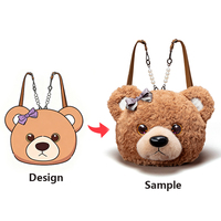Fabricant de peluches jouet en peluche personnalisé sac en peluche souple pour voyage à bandoulière sac à dos en peluche personnalisé