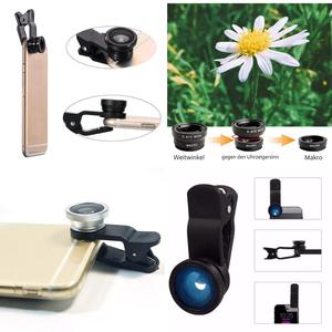 Kit di Lenti per Fotocamera Smartphone 3-in-1 HD: Grandangolo, Macro e Fisheye con Clip Universale per <span class=keywords><strong>iPhone</strong></span> e Android - Product Image 3