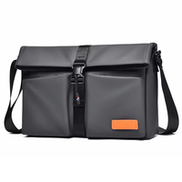 Sac bandoulière croisé imperméable en velours côtelé pour homme, style outdoor, avec fermeture éclair – toutes saisons, taille personnalisable, logo OEM