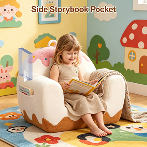 Sillón Infantil de Espuma sin Marco con Compresión al Vacío, Diseño de Dibujos Animados, <span class=keywords><strong>para</strong></span> Descanso, Almuerzo, Lectura, Sala de Estudio - Product Image 2