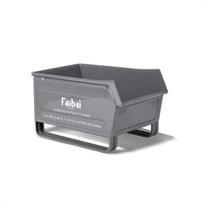 Contenedor Metálico Fami Fami Tamaño 5 Capacidad 88 Lt Gris Oscuro Ral7000 Con Rieles Deslizantes - Product Image 3