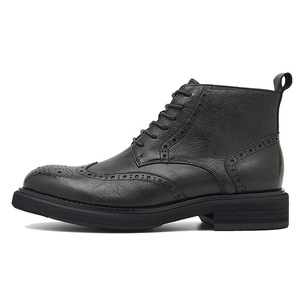 Nouvelles chaussures en cuir véritable tendance, bottes de travail, bottes plates classiques, bottes à cheville pour hommes de 6 pouces, cuir en gros, luxe, hommes, hombre - Product Image 1