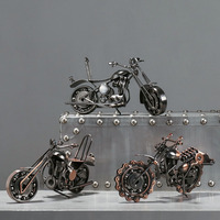 Accesorios para el Hogar de Motocicletas Vintage, Adornos Metálicos Hechos a Mano, Manualidades Metálicas para Bar, Oficina, Sala de Estar, Modelos de Autos