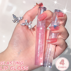 Huile à lèvres vegan OEM ODM avec logo personnalisé, effet scintillant cristallin, lèvres pulpeuses, ne colle pas au verre, aspect naturel, lèvres brillantes - Product Image 6