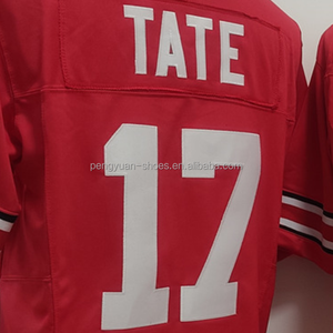 Koi Perich kırmızı en kaliteli dikişli amerikan kolej futbol forması gemi hazır - Product Image 6