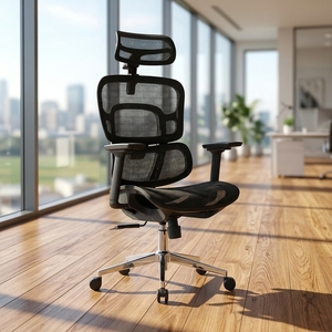 เก้าอี้สำนักงานปรับระดับได้ <span class=keywords><strong>Happyland</strong></span> Health Lift Chair สำหรับเล่นเกมส์ พนักพิงสูง โครงอะลูมิเนียม ดีไซน์ทันสมัย นั่งสบายด้วยผ้าตาข่าย - Product Image 4