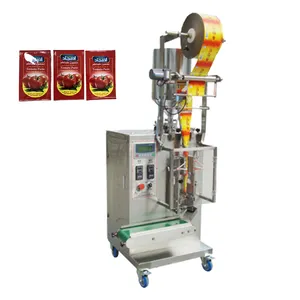 vertical 4 side sealing automatic ketchup sauce tomato paste sachet filling and sealing machine