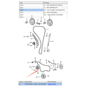 Tensor de Cadena de Distribución de Alta Calidad 05048577AA para Jeep Cherokee 2.0L Turbo 19-24, Repuestos de Auto, Otras Piezas del Motor - Product Image 2