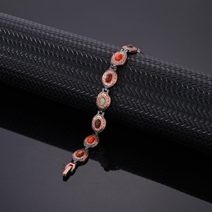 Fashionable Pure <b>Copper</b> Magnetic <b>Bracelet</b> Customizable Gemstone-Inlaid <b>Bracelet</b> Arthritis Pain Relief Jewelry <b>Bracelet</b> - Product Image 2