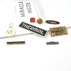 Logo <b>label</b> printing, <b>name</b> letter <b>labels</b>, clothing accessories, DIY clothing, jeans, shoes, wallets, bags, custom metal alloy, - Product Image 2