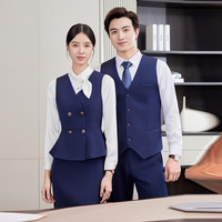 Ensembles de costume professionnel haut de gamme pour femmes robe de gilet élégante pour l'outillage de consultant de vente de réception pour le travail d'hôtel de Salon de beauté