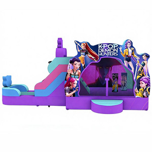 Château gonflable commercial K-POP Demon Hunters avec toboggan pour enfants, idéal pour les fêtes en extérieur et <span class=keywords><strong>la</strong></span> <span class=keywords><strong>location</strong></span> - Product Image 2