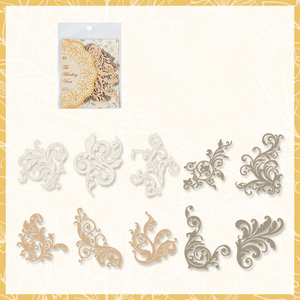 สมุดโน้ตซีรีส์ดรีม ลายดอกไม้ แบบเจาะรู สำหรับตกแต่ง DIY จำนวน 20 ชิ้น/แพ็ค แบบแผ่นหลวม - Product Image 5