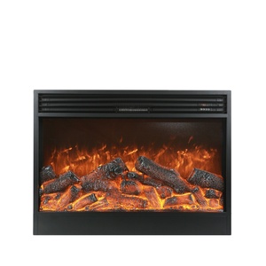 Chauffage électrique suspendu avec télécommande, en faux bois, brûleur mural - Product Image 1