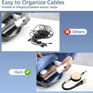 <span class=keywords><strong>Cable</strong></span> de Carga Rápida Retráctil 3 en 1 de 120W 5A, <span class=keywords><strong>Cable</strong></span> Cargador Multi USB para <span class=keywords><strong>iPhone</strong></span>, Tipo <span class=keywords><strong>C</strong></span>, Android - Product Image 5
