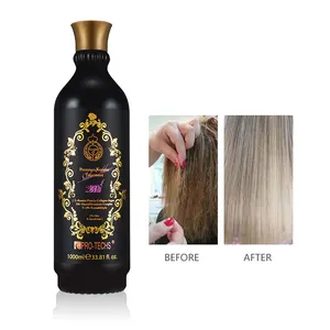 Salon Use Chemical Treated Hair Straightening Brazilian Silky Keratin Treatment For Gold Hair