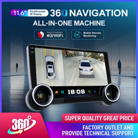 Radio Mobil Android Universal BL-288D Premium Layar 4K 11,6 Inci dengan Dua Tombol Putar untuk Navigasi, Kamera AHD, IPS, GPS, dan Pemutar DVD