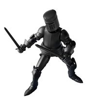 Figurine d'action promotionnelle multi-articulée et mobile pour bureau, Guerrier médiéval, Figurine de collection, Chevalier en armure, Jouet