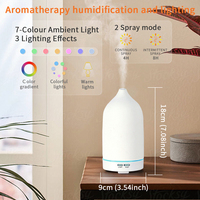 Le plus récent diffuseur d'arôme à ultrasons électrique en céramique de table Portable humidificateur d'huile essentielle domestique optimal pour le confort