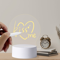 Cadre photo en acrylique double face lumineux à LED, design moderne et écologique, avec tableau effaçable à sec et couleurs multiples, vente en gros