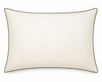 Ensemble de housse de couette en percale 100% coton personnalisé, 3 pièces, ensemble de literie ivoire avec bordure contrastée et taies d'oreiller à rabat