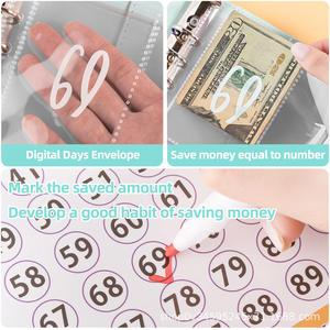 สมุดโน้ตปกหนังแบบแข็ง ลดราคาพิเศษ พร้อมชุดสมุดบันทึกแบบถอดได้ 100 วัน ท้าทาย<span class=keywords><strong>การ</strong></span>ออมเงิน - Product Image 4