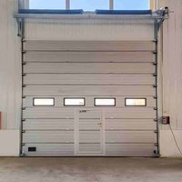 Porte sectionnelle industrielle personnalisée, rapide, intelligente, classique, résistante au vent, pour entrepôts