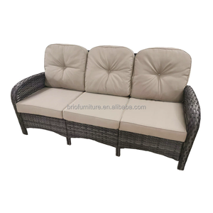 Factory Direct, Luxury, PE <strong>Wicker</strong>, Outdoor Sofa, 3-Seater Sofa, Patio Sofa, Garden Sofa, Balcony Sofa, Couch, Removable Cushions - Product Image 5