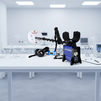 Détecteur de métaux TPGD-8000 pour la détection de l'or, multi-fréquences, 6 modes, batterie au lithium rechargeable pour sols fortement minéralisés