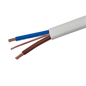 CU/PVC fils électriques double et câble de terre avec conducteur en cuivre isolation et gaine en PVC 300/500V 1.0mm2-16mm2 assemblage de câble plat - Product Image 2