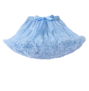 Gonne con fiocco in Mesh TuTu per bambine e bambine per ballo Performance da ballo abito da principessa Tutu gonna corta pieghettata traspirante - Product Image 5